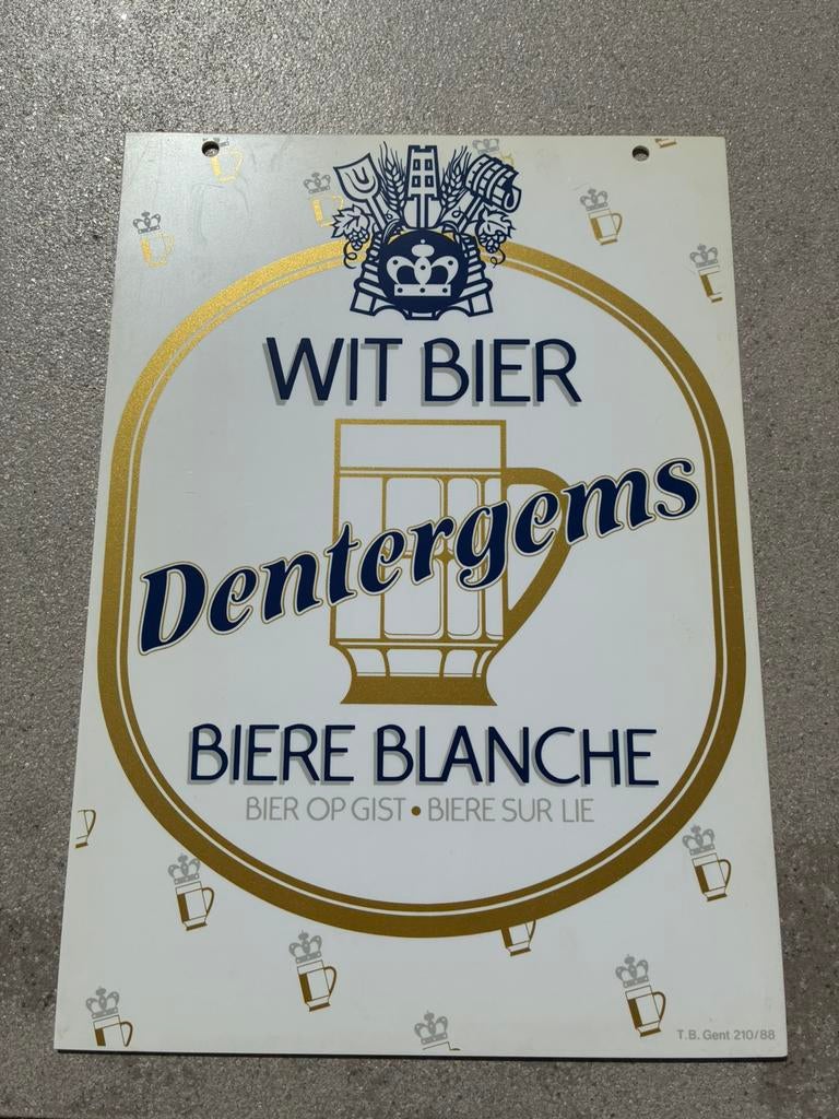 Reclamebord Dentergems, Ophalen, Gebruikt