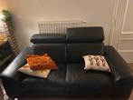 Lederen 2 zit met optie hoofdsteun, Huis en Inrichting, Ophalen, Tweepersoons, Leer, Zo goed als nieuw