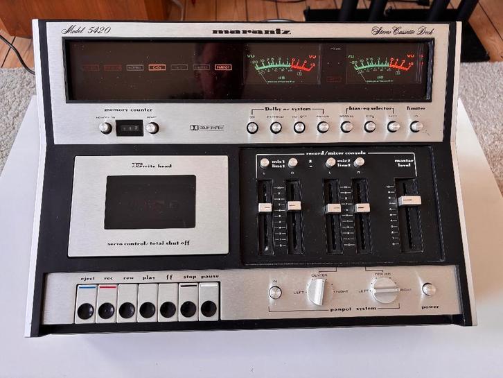 Lecteur de cassettes Marantz modèle 5420, TV, Hi-fi & Vidéo, Decks cassettes, Simple, Marantz, Commandes tactiles, Tape counter