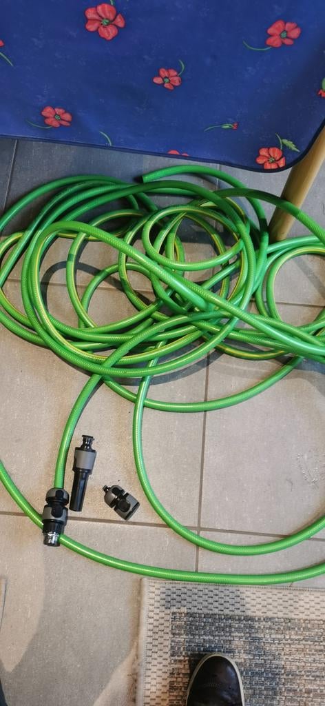 Tuyau d'arrosage avec kit de raccordement, ~20 m, Enlèvement, Comme neuf, Tuyau d'arrosage