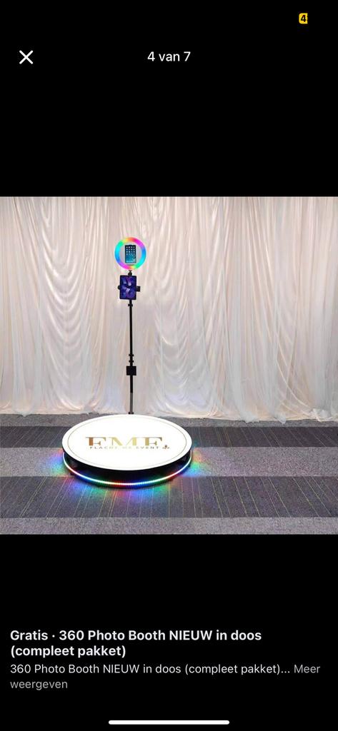 Photo Booth NIEUW in verpakking, Hobby en Vrije tijd, Feestartikelen, Nieuw, Ophalen