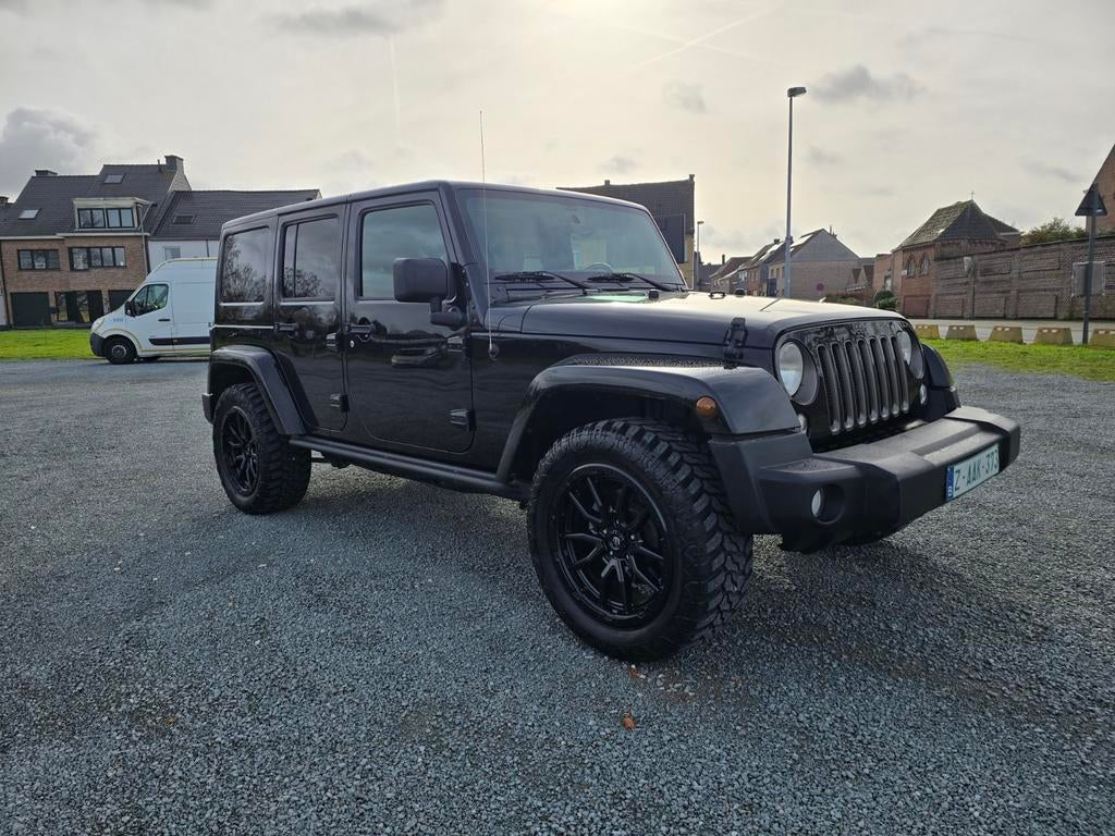 JEEP WRANGLER UNLIMITED 3.6 V6 LICHTEVRACHT REEDS GVV!!, Autos, Jeep, Achat, Euro 6, 2 places, Noir