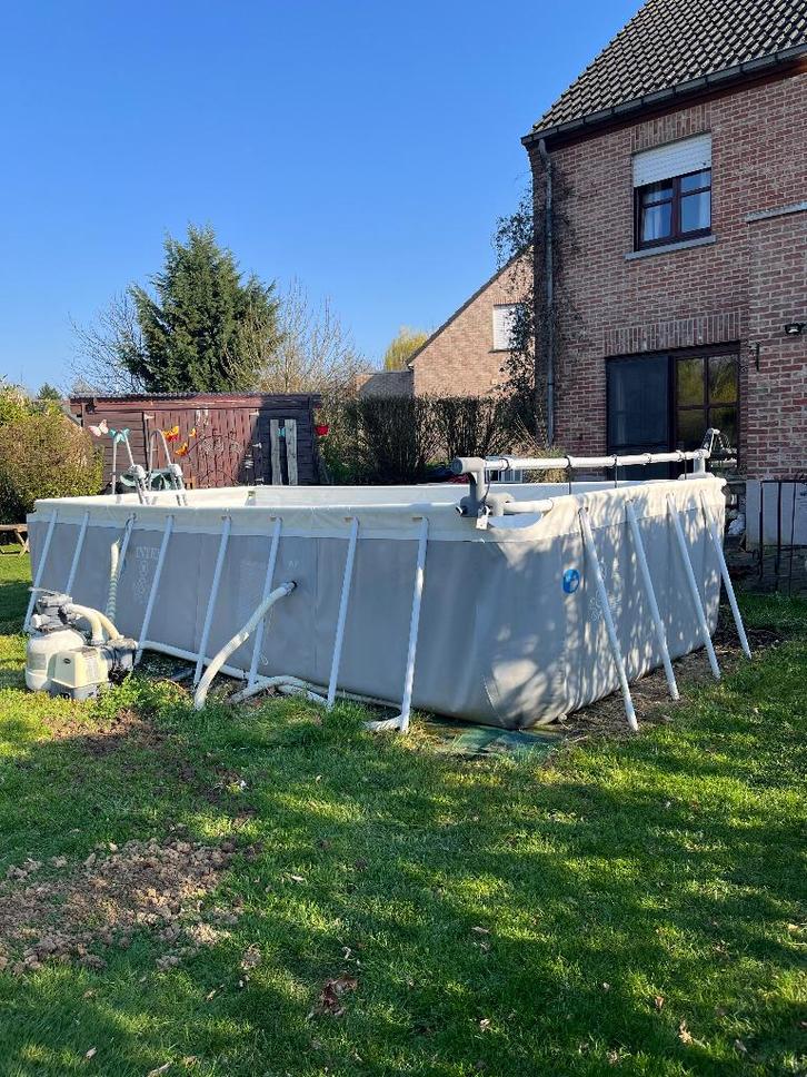 Piscine Intex 4,88m x 2,44m avec pompe à sable, Jardin & Terrasse, Piscines, Utilisé, Piscines hors sol, 80 à 120 cm, 400 cm ou plus