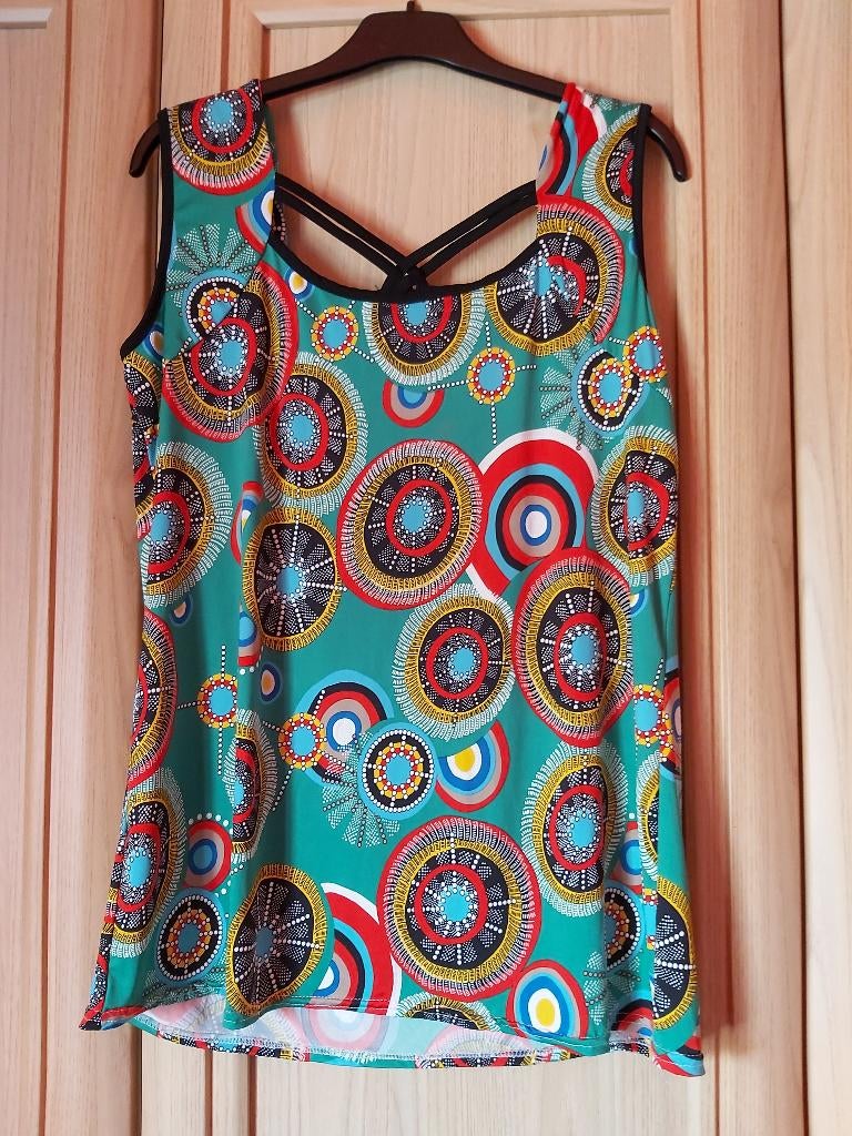 T-shirt zonder mouwen, Ophalen of Verzenden, Zo goed als nieuw, Maat 46/48 (XL) of groter, Groen