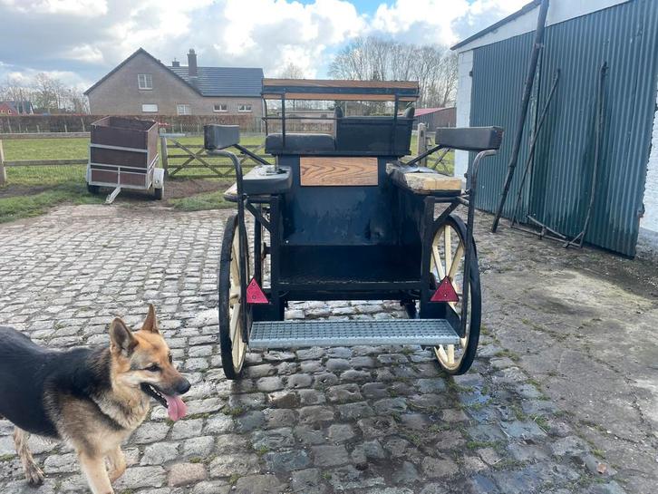 Oude marathon koets, Dieren en Toebehoren, Rijtuigen en Koetsen, Gebruikt, Marathonwagen, Paard