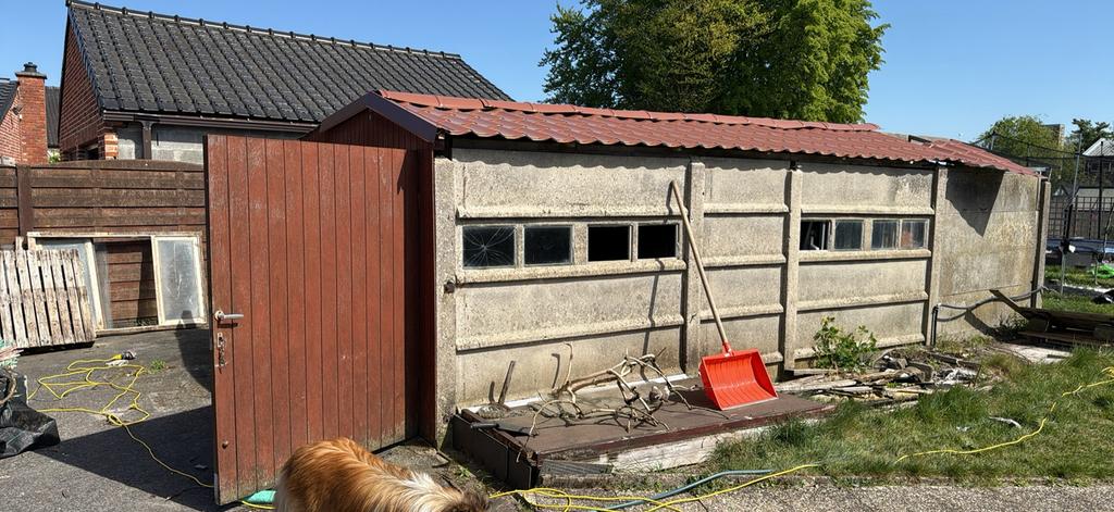 Tuinhuis betonplaten gratis, Tuin en Terras, Ophalen, 500 cm of meer, 200 tot 400 cm, Tuinhuis