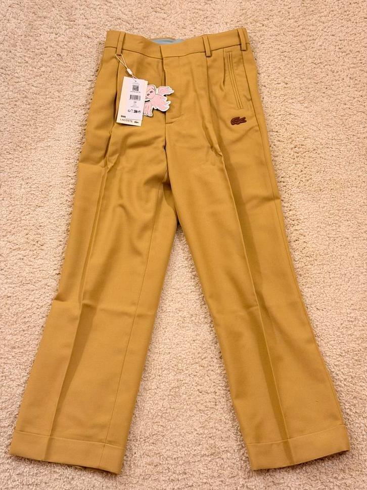 Pantalon Lacoste x leFLEUR - Beige - État Neuf avec étiquett, Kleding | Heren, Broeken en Pantalons, Nieuw, Maat 48/50 (M), Overige kleuren