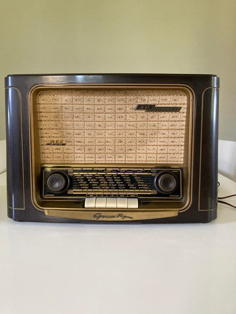 Oude Grundig radio type 955 W/3D, Audio, Tv en Foto, Radio's, Gebruikt, Radio, Ophalen