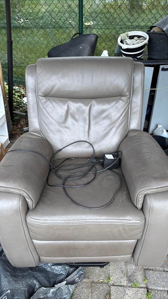 Elektrische relax zetel, Huis en Inrichting, Fauteuils, Ophalen, Zo goed als nieuw