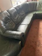 salon en cuir vert foncé, Maison & Meubles, Canapés | Coins salons complets, Enlèvement, Comme neuf, Cuir