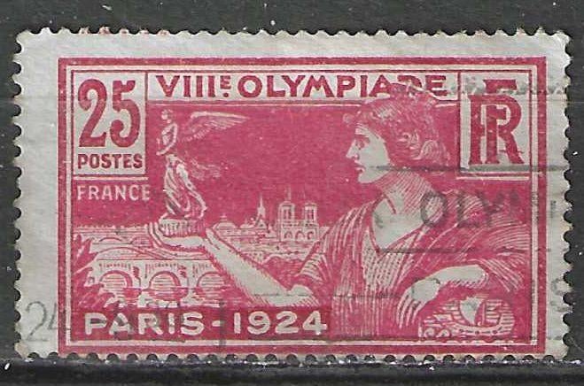 France 1924 - Yvert 184 - Jeux Olympiques - Paris (ST), Envoi, Affranchi