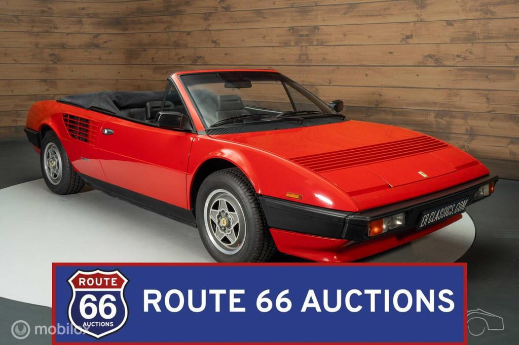 Ferrari Mondial Cabriolet | 1984 | Route 66 Auctions, Auto's, Oldtimers, Bedrijf, Te koop, Ferrari, Benzine, Overige carrosserie
