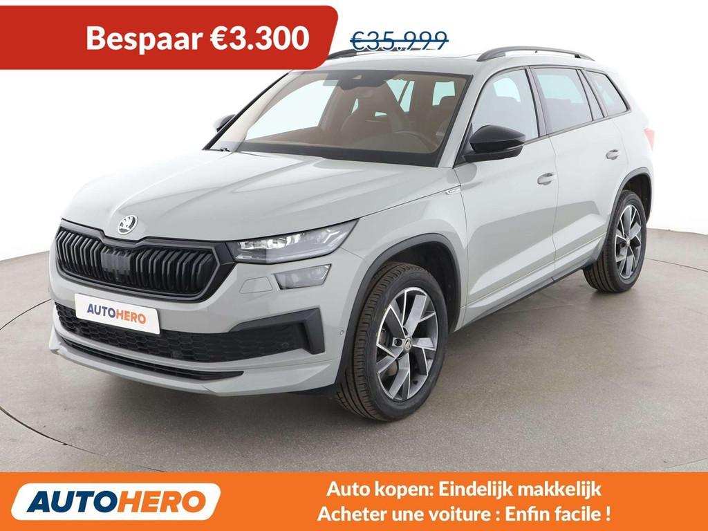 Skoda Kodiaq 1.5 TSI ACT SportLine (automatique), Autos, Argent ou Gris, Achat, 7 places, Noir