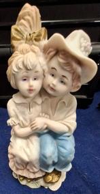 Couple de figurines vintage en porcelaine bisquittée, Enlèvement, Comme neuf, Humain