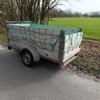 Remorque simple essieu avec ridelle pour 750kg état nickel