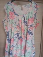 T-shirt sans manches à imprimé floral blanc Elisabeth 5 (=46, Enlèvement ou Envoi, Blanc