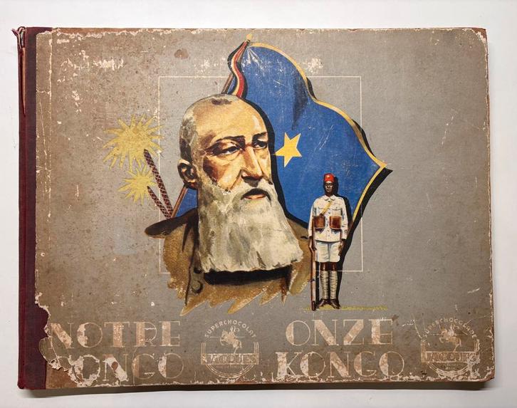 Notre Congo 1948 - Album Chromos Chocolat Jacques, Verzamelen, Foto's en Prenten, Gebruikt, Foto, Buitenland, 1940 tot 1960, Ophalen