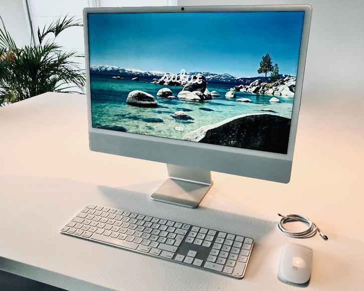 iMac M4 (2024)-512 GB/16 GB-2027 Garantie + Num Toetsenbord, Computers en Software, Apple Desktops, Zo goed als nieuw, iMac, SSD