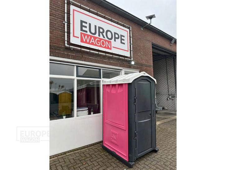 GLOBAL Toiletcabine kopen ROZE/GRIJS, Articles professionnels, Machines & Construction | Abris de chantier & Conteneurs