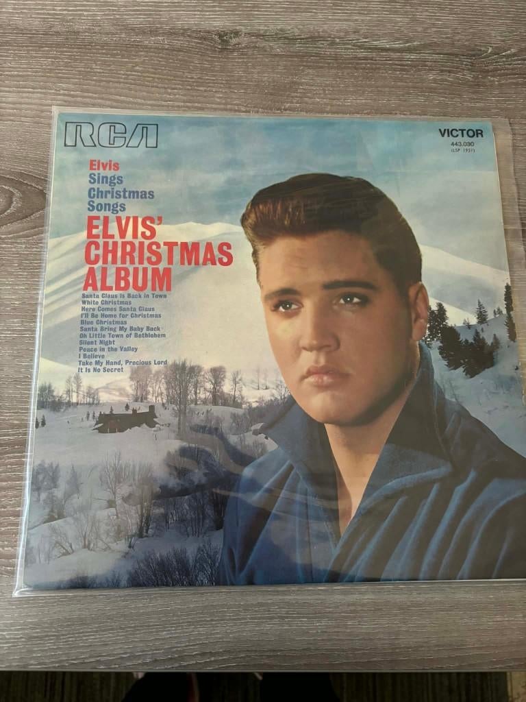 Elvis lp, sings Christmas songs, Franse persing,orange label, Ophalen of Verzenden, Zo goed als nieuw, Rock-'n-Roll, 12 inch