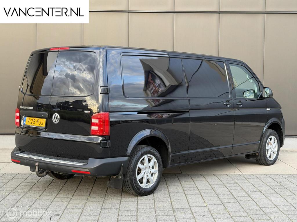 Volkswagen Transporter 2.0 TDI 150PK Automaat L2 MARGE Zwart, Autos, Achat, 3 places, 2500 kg, Noir
