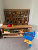 Winkeltje met inhoud, Smoby kassa en winkelkar, Enlèvement, Comme neuf