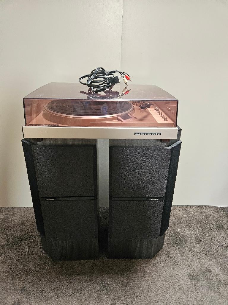 Platenspeler Marantz met Bose luidsprekerset, TV, Hi-fi & Vidéo, Tourne-disques, Utilisé, Tourne-disque, Autres marques, Réglage pitch