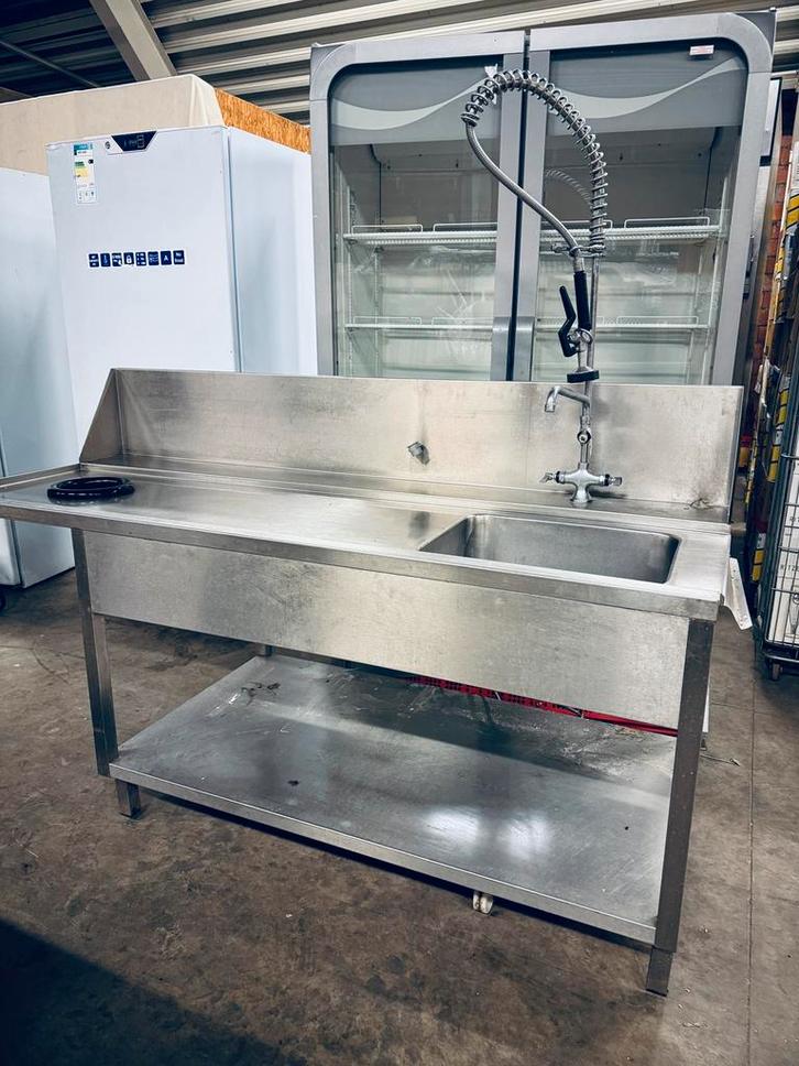 RVS Dubbele Spoelbak – Professionele kwaliteit, Bricolage & Construction, Sanitaire, Inox, Enlèvement ou Envoi