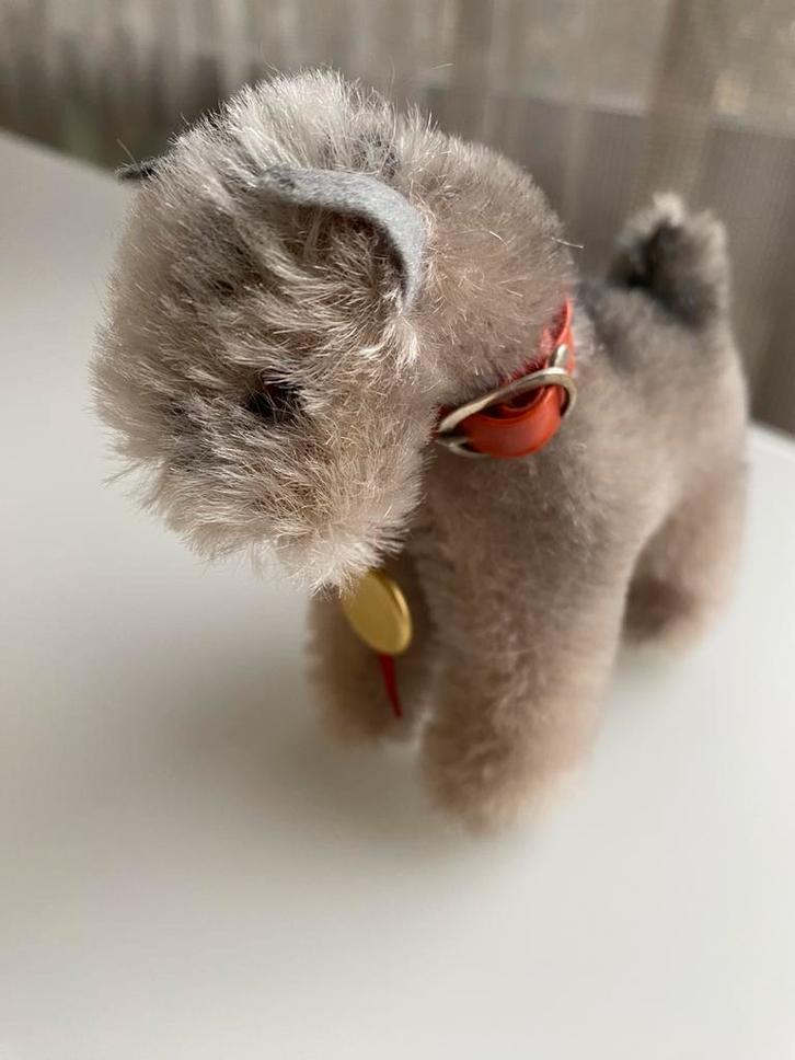 Vintage Terriër (Hermann Teddy Original), Antiek en Kunst, Antiek | Speelgoed, Ophalen of Verzenden