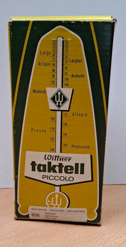 Vintage Wittner Taktell Piccolo Metronoom (Model 835),, Ophalen of Verzenden