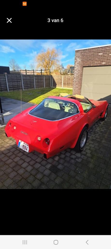 Corvette C3, Auto's, Chevrolet, Automaat, Beige, Cabriolet, Leder