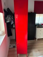 Rode metalen kasten, Huis en Inrichting, Ophalen, Gebruikt, Metaal, Met slot