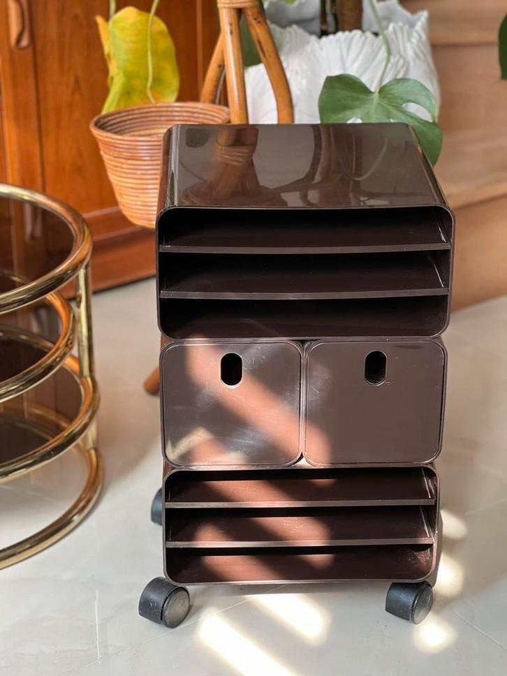 Meuble de rangemet vintage 70’s, Maison & Meubles, Accessoires pour la Maison | Autre, Comme neuf, Enlèvement