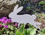 Paasdecoratie konijntje op stok — Tuin decoratie, Ophalen of Verzenden, Nieuw, Kunststof, Dierenbeeld
