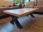 Salontafel industrieel - massief hout, 100 à 150 cm, Moins de 50 cm, Comme neuf, Enlèvement
