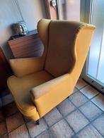 Ikea zeteltje met voetbank, Huis en Inrichting, Ophalen, Gebruikt, Ikea oorfauteuil, 75 tot 100 cm