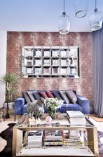 Grote  Spiegel 210 x 117 cm Javier Flamant, Ophalen, 100 tot 150 cm, 125 cm of meer, Zo goed als nieuw