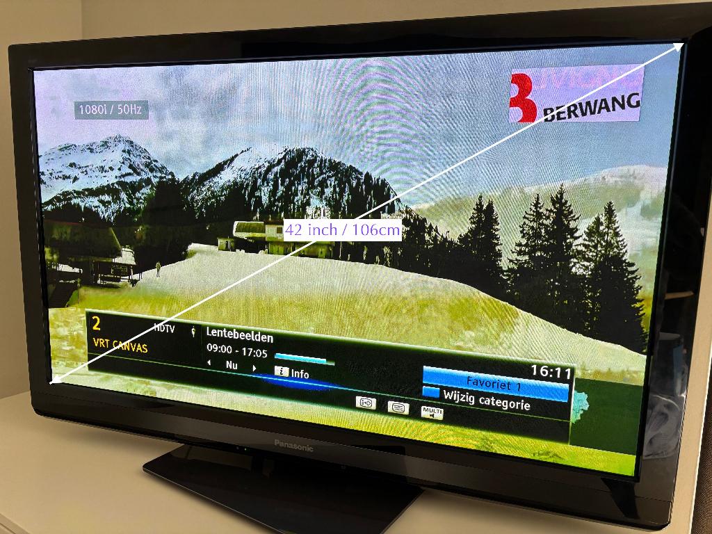 Panasonic TV 42" Full HD, Ophalen, Gebruikt, Panasonic, 100 cm of meer