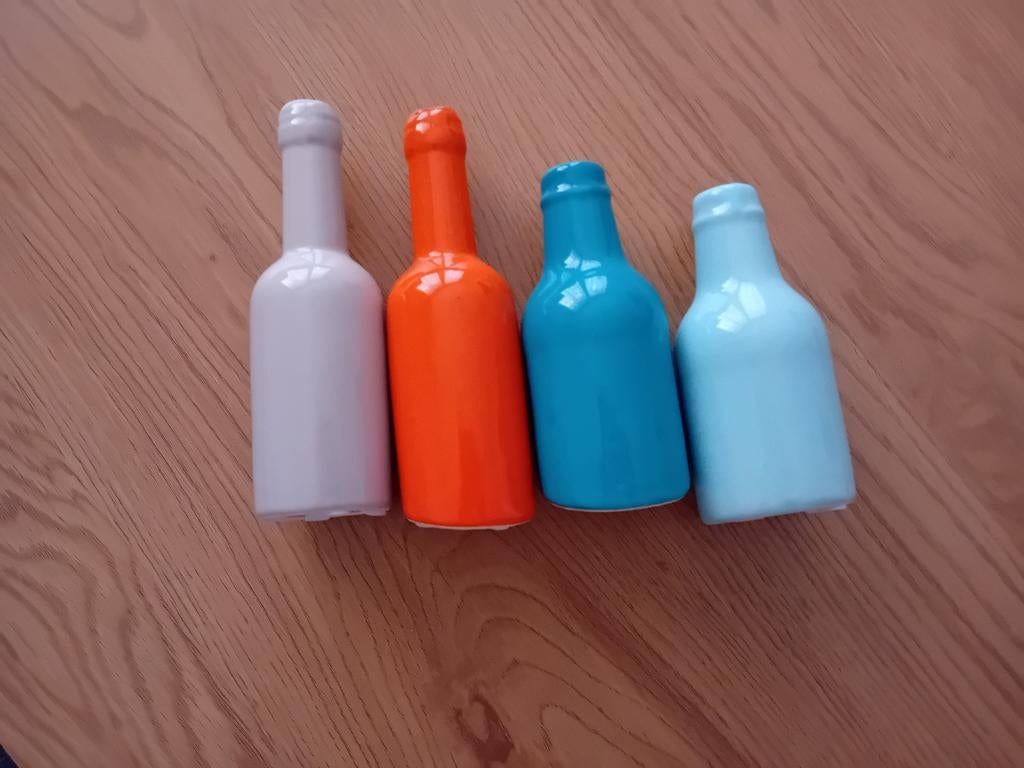 Mooie Kleurrijke flesvaasjes Serax, Ophalen, Zo goed als nieuw, Overige kleuren