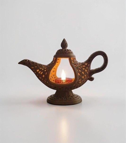 lampe chauffe-plat Aladin, Maison & Meubles, Moins de 25 cm, Enlèvement ou Envoi, Comme neuf, Chandelier