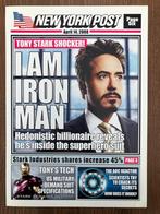 Iron Man litho Tony Stark, Ophalen of Verzenden, Zo goed als nieuw, Poster