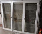 Wit PVC raam (154x186), Ophalen, Gevelraam of Ruit, Gebruikt, 120 tot 160 cm
