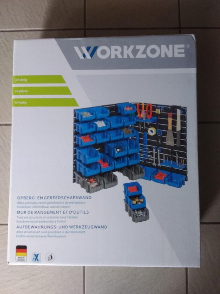 Workzone opberg - en gereedschapswand., Doe-het-zelf en Bouw, Ophalen of Verzenden, Nieuw