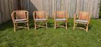 VINTAGE ROTAN TUINSTOELEN, Tuin en Terras, Ophalen, Gebruikt, Rotan, Stapelbaar