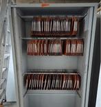 Schuifdeurkast met hangende rugleuning., Ophalen of Verzenden, Zo goed als nieuw