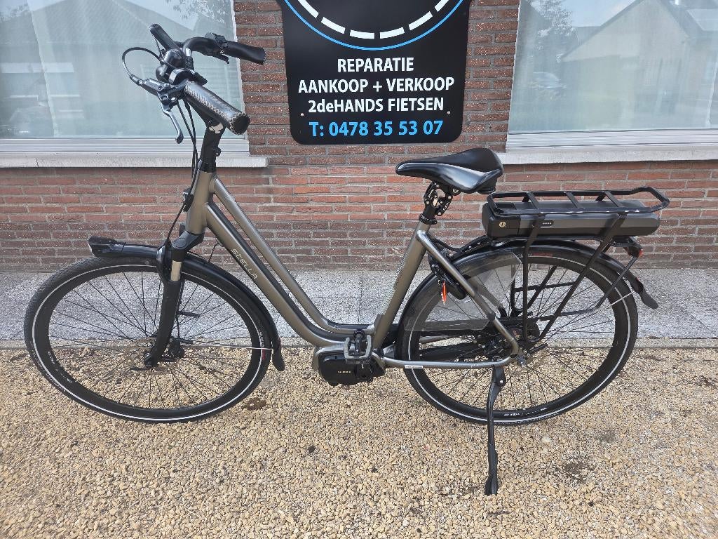Elektrische damesfiets met middenmotor, Vélos & Vélomoteurs, Vélos électriques, Comme neuf, Autres marques, 47 à 51 cm, 50 km par batterie ou plus