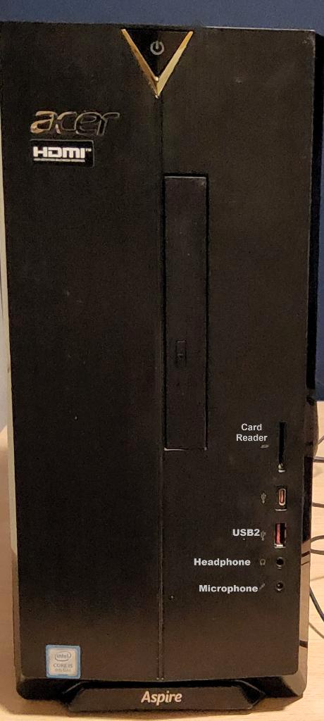 PC de bureau Acer Aspire TC 885 X64, Informatique & Logiciels, Ordinateurs de bureau, Comme neuf, 4 Ghz ou plus, SSD, 32 GB, Avec carte vidéo