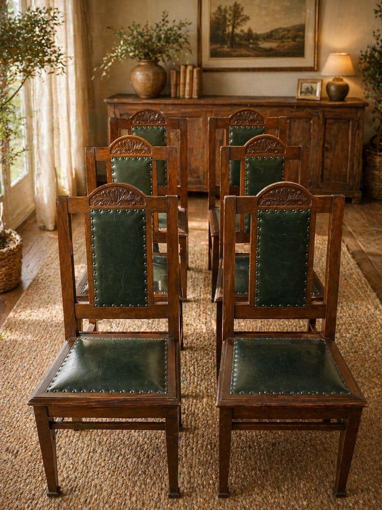 Antieke stoelen – set van 6 stuks, Ophalen