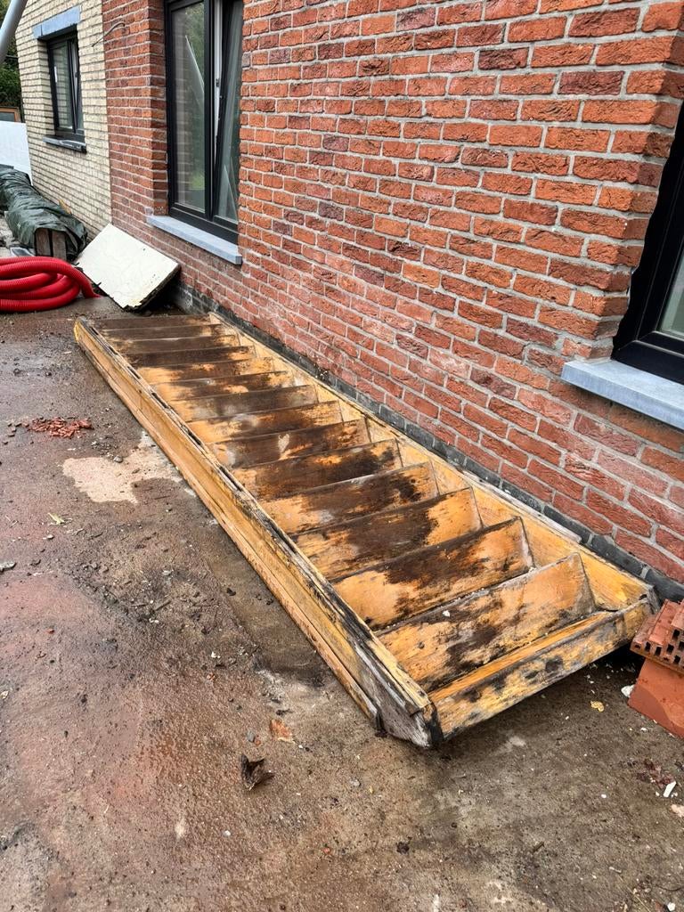 Gratis houten trap 278cm hoog 80breed, Enlèvement, Comme neuf, Escalier
