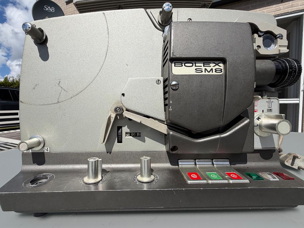 Vintage Bolex SM8 8mm Film Projector met werkende lamp!, Collections, Appareils photo & Matériel cinématographique, Enlèvement